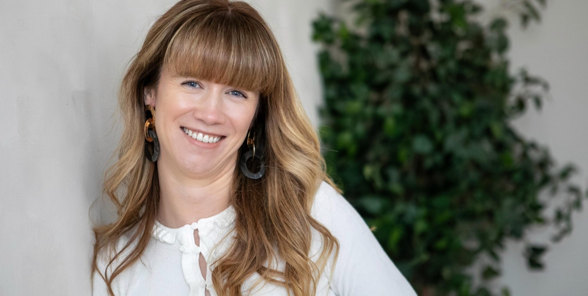 Hannah smiling for camera